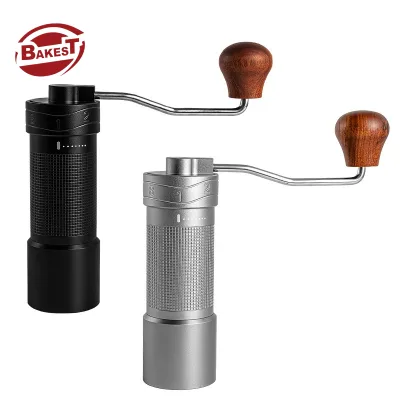 Modern Portable Hand Grinder Manual Adjustable Setting Aluminum Alloy Eco-Friendly Espresso Mill Custom Logo