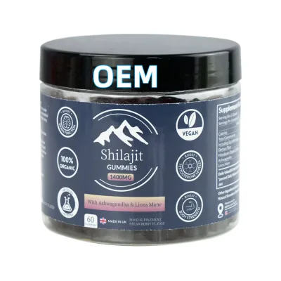 OEM Himalayan Shilajit Extract Gummies Immune Support Dietary Supplement Daily Wellness Formula