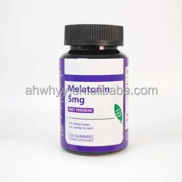 Hot Selling Vegan Melatonin 5mg Gummy Bears Private Label Health Supplement for Sleep Food Grade Solvent Extracted