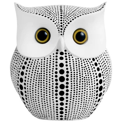 Wholesale Hot Selling 3D Golden Owl Statue Decor Modern Gold Style Decorative Ornaments for Home Decor Accents