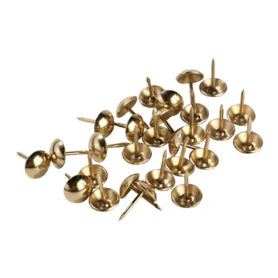 Iron Half Circle Sofa Decorative Nails Smooth Shank Screws Covering Caps Soft Bags Chair Nails