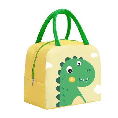 Custom Printing Mini Insulation Kids Lunch Cooler Bags Cartoon Cute Animals Waterproof Food Thermal for Children Student Women