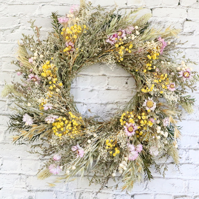Factory Direct Flower Garland for Decoration Flower Garland Hanging Dried Floral Wreath Dried Flower