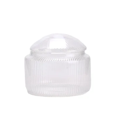 Hot Sale Eco-Friendly Feature Clear High Borosilicate Glass Storage Jar With Lids