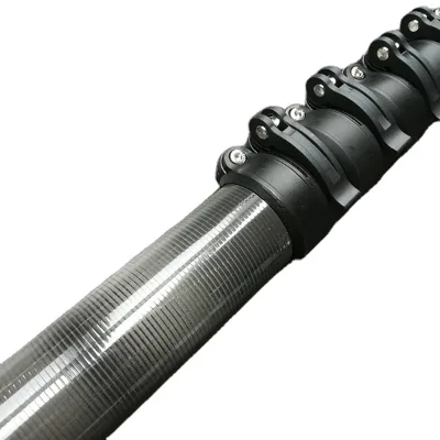 Mobile Carbon Fiber Tube Rod Supporting Poles/carbon Fiber Outdoor Telescopic Mast Inflatable LED Balloon Light Tower