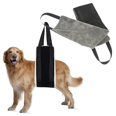 Portable Dog Sling Dog Support Belt Pet Belt Lifting Rehabilitation Traction Belt for Injured Cats Dogs Harness Model FZD-1