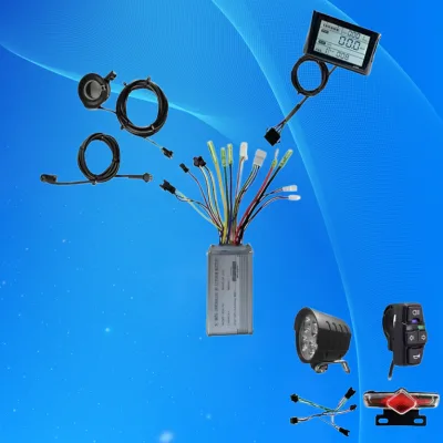 E-Bike Front Brake Rear Light Kit 36V-60V Battery Contain Horn Headlight Switch and With Ebike Turn Functional Tail Light