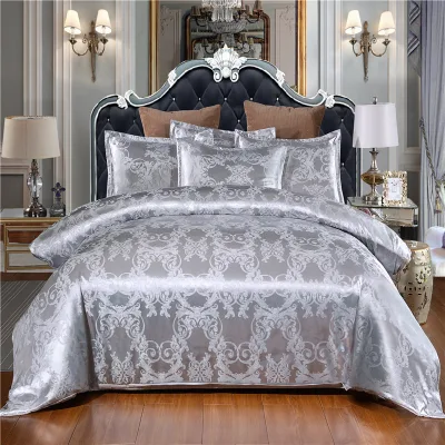 Elegant European Jacquard Bedding Luxury Home & Hotel Quality Wholesale 3pcs Printed Polyester Duvet Cover Sets
