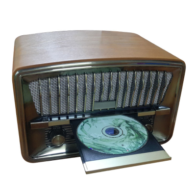 Vintage CD Record Player with DAB FM Radio
