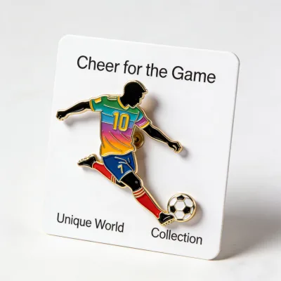 Wholesale Custom Sport Football Soccer Pin for World Soccer Football Fan Cheering