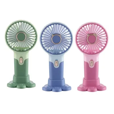 Large Capacity Fan Small Portable USB Charging Small Fan Desktop Stand Long Endurance Handheld Fan