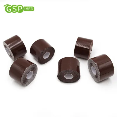 5cm*5m Women Sweatproof Breast Tape Lifting Boob Skin Black Brown Boob Tape Sets Cotton Boob Tape with Nipple Cover Bulk Roll