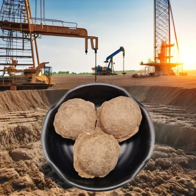 Lubricating Soil Ball Drilling, Backfilling, Clay Ball Plugging, Water Absorbing, Loess Ball 3-5cm Bentonite Particles