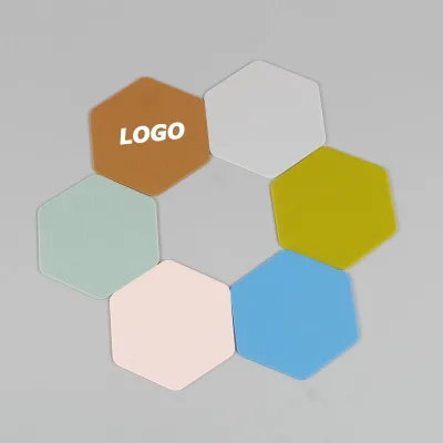 Custom Silicone Geometric Placemat and Coaster Set, Waterproof Heat Resistant Table Mat for Home