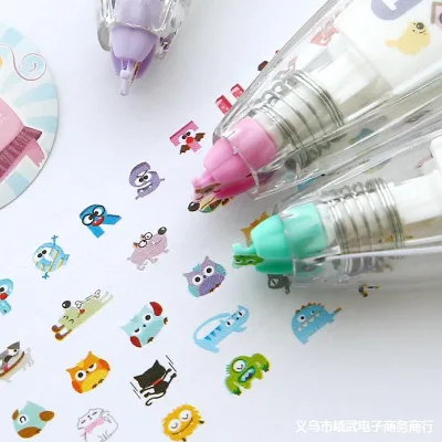 New Press Cute School Supplies Office Stationery Cartoon Cheap Color Correction Tape