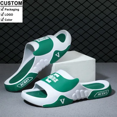 Wholesale Summer 2025 Soft Massage Bottom Outdoor Comfortable Flats PVC Mules Sport Shoes Men's Slides Slippers Sandals for Men