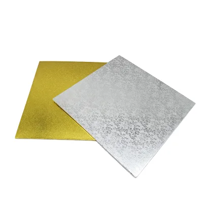 Custom Round Square Corrugated Paperboard Cake Drum Disposable Eco-friendly Cake Board for Cake Decoration
