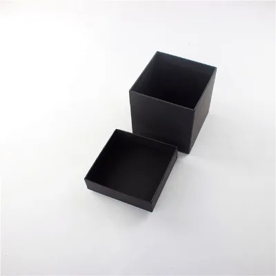 High End Customized logo Black Large square Paper Gift Box