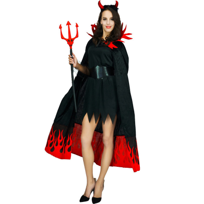 Halloween  Dress up Party Devil Role Play Performance Clothing Scary Devil Costume for Women