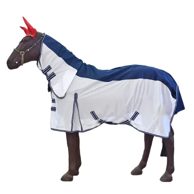 Wholesale Horse Show Rug Blankets Sheet With Neck High Quality Breathable Mesh Summer Horse Rugs