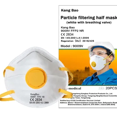 Factory Direct Selling Dust Mask with Valve Cup Shape KN95 Particulate Respirator Personal Protective EN149 FFP2 Mouth Guards