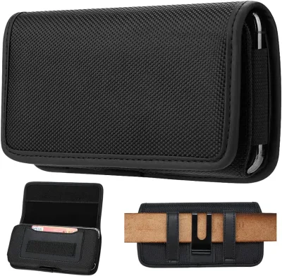 Universal Horizontal Cell Phone Holster Case with Belt Clip for Mobile Phone