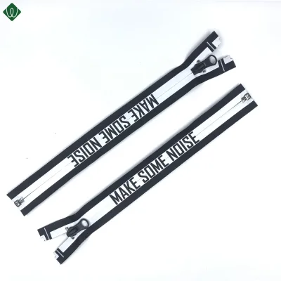 High Quality Multi-use Custom logo Print Nylon Waterproof Zipper 5 for Water Sports