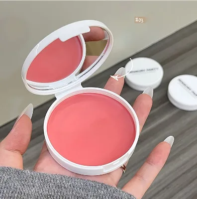Single-Color Cream Blush Powder Multi-Purpose Brightening Contouring Gradient Apricot Delicate Natural Modification Blusher