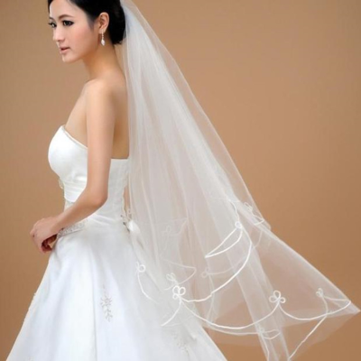 Hot Wedding Accessories 1.2m Short One-Layer Wedding Head Veil for Bridal Veil