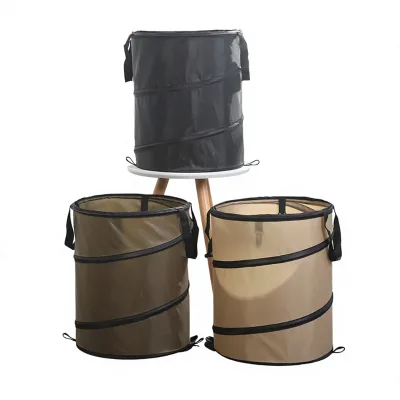Outdoor Camping Reusable Polyester Laundry Basket & Washbag Portable Clothes Storage American Style Model CZLJT-03