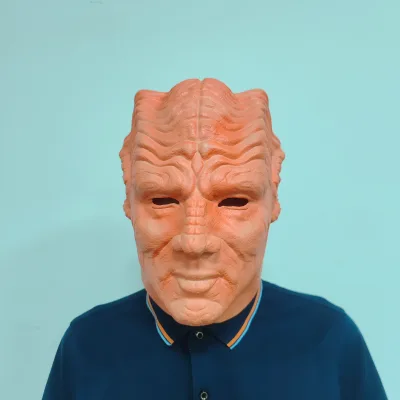 Movie the Orville Cosplay Costume Alien Makrani Latex Face Mask for Halloween Masquerade Parties