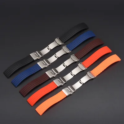 Wholesale Price Silicone Strap Foldable Steel Buckle Fashionable Waterproof Sports Strap