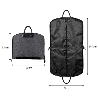 High Quality Oxford Garment Bag Foldable Hanging Clothes Cover Travel Garment Suit Bag With Custom Logo