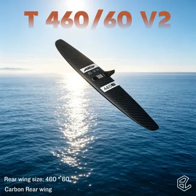 AXIS 460 V2 Carbon Hydrofoil Rear Wing-Black Unisex Skinny Stab Freeride Surfing Pump