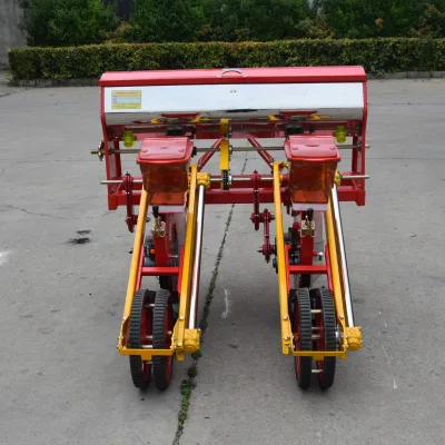 Easy Operation Corn Planter 2 Rows Walk Behind the Tractor Corn Planter