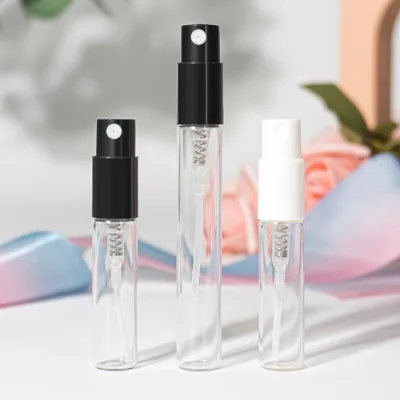 Customized perfume bottle and box customized 10ml perfume bottle crimp mini perfume bottle with box