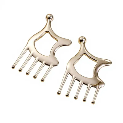 Cross-border Bestseller Metal Head Meridian Comb Gsb25007 for Acupoint Massage Facial Scraping Scalp Massage Health Care