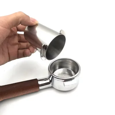 51mm/53mm/58mm Espresso Coffee Machine Coffee Dosing Cup Coffee Stainless Steel 304 Coffee Portafilter Dosing Ring Cup Free