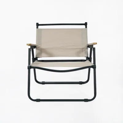 Oeytree 2026 Black Portable Folding Camping Chair with European Style Kermit Design for Outdoor Garden Hiking & Picnic Use