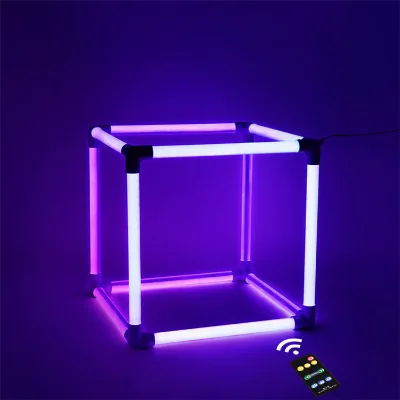 Customized Creative Modeling T8 Tube Light Clothing Store Ordered square Model bar Decoration Design Led Motif Lights