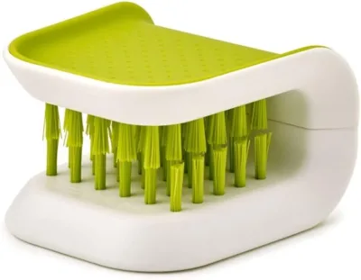 CARCATICZ Knife and Cutlery Cleaner Bristle Scrub Kitchen Washing Non-Slip Green Seatbelt Cleaning Brush