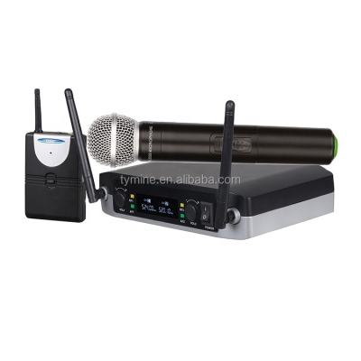 Wireless Two Microphone Cordless Microphone Radio Mic