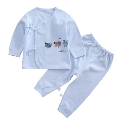 0-6 Months Baby Girl Sleepwear Spring and Autumn 100% Cotton Infant Clothing Set Excellent Quality Baby Sleepsuit With Button