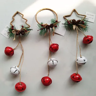 Hot Selling Christmas Decorations Iron Snowflake Bell Strings That Can Ring Hanging Decorations for Christmas Trees Pendants