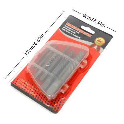 6 Pieces Damaged Screw Extractor Broken Stud Remover Bolt Extractor Set Coarse Thread Screw Extractor Kit