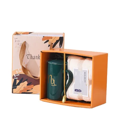Mug Towel Set Creative Opening Event Small Gift Gift Box Set Father's Day Christmas Gift