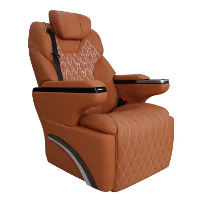VIP Captain Seat for Hiace Quantum with Diamond Stitching and Adjustable Headrest