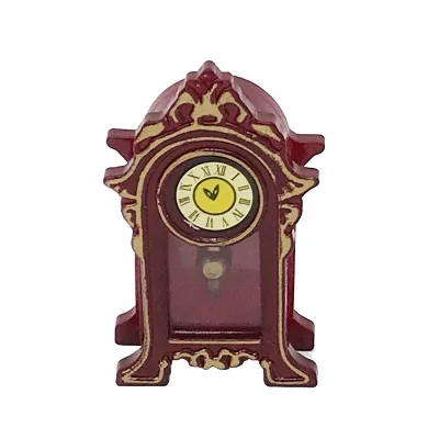 Miniature Dollhouse Vintage Furniture Grandfather Oclock of Miniature Toys