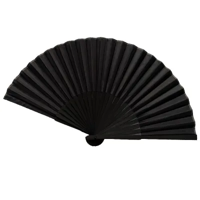 Classic Models Ancient Style Fan Black Plain Folding Fan Chinese Ancient Style Advertising Folding Fan