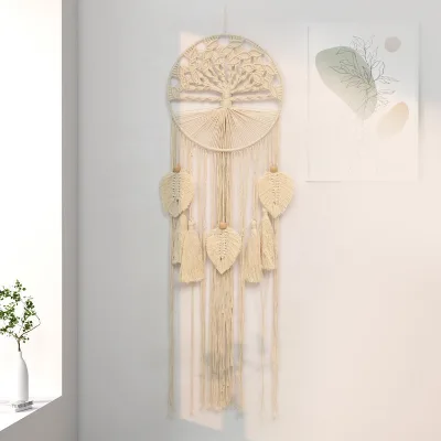 Handmade Macrame Door and Window Curtain Outdoor Backyard Party Home Decor OEM Made in Vietnam Hanging Rope Format